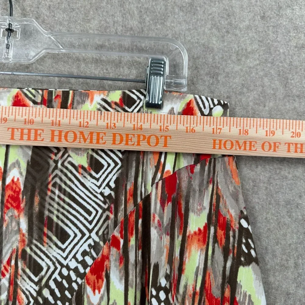 NWT CHICOS Asymmetrical Pull On Maxi Skirt Womens‎ LARGE Stretch Comfy Long Boho - Picture 5 of 9
